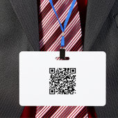 エアライン パイロット QRコード付き 社員写真セキュリティID バッジ