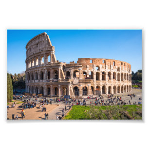 エアリアビューコロッセウムまたはコリセウムローマイタリア フォトプリント