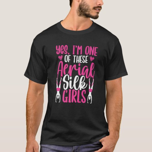 エアリアルサーカス エアリアルシルク ダンサー アクロバット 体操 Tシャツ (正面)