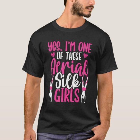 エアリアルサーカス エアリアルシルク ダンサー アクロバット 体操 Tシャツ (正面)