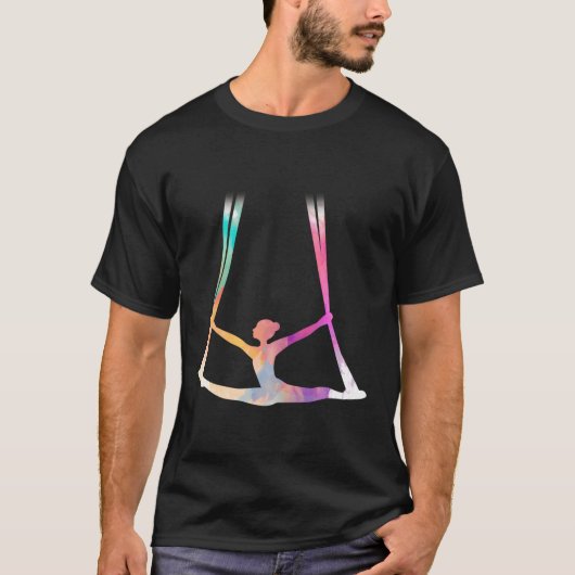 エアリアルシルクサーカスヨガ Tシャツ (正面)