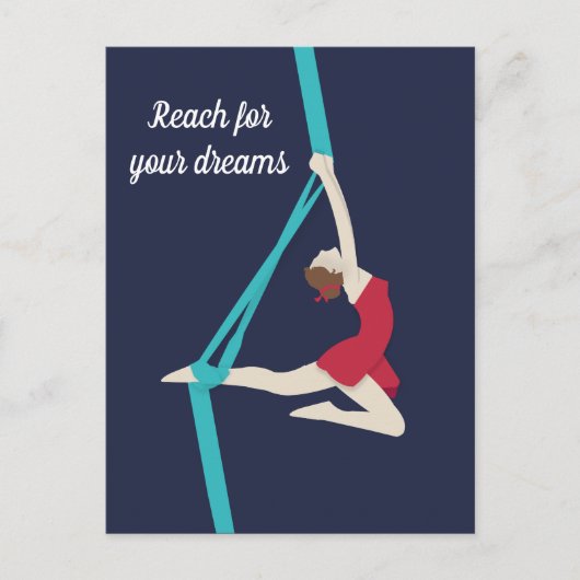 エアリアルシルク – クリムゾン ポストカード (正面)