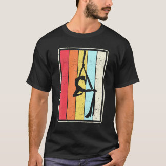 エアリアルシルク シルエット ダンサー エアリアルリスト エアーヨガ Tシャツ