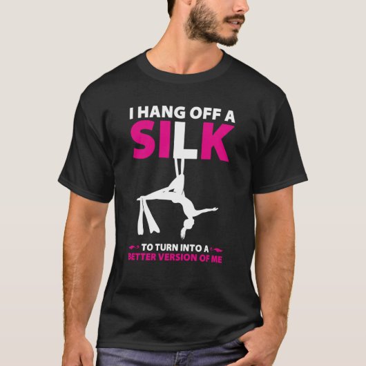 エアリアルシルク ダンサー用エアリアルシルク 空中シルク Tシャツ (正面)