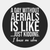 エアリアルスおもしろいポーツギフトアイディア ラウンドシール (正面)