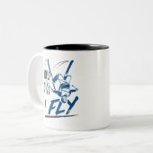 エアリアルスキーフリースタイルスキーYou Ski I Fly ツートーンマグカップ (正面左)