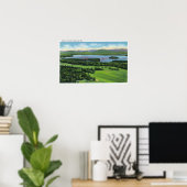 エアリアルビューオブサラナックインゴルフコース& ポスター (ホームオフィス)