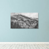 エアリアルビューオブマウンテンビューランチ キャンバスプリント (インサイチュ (ウッドフロア))