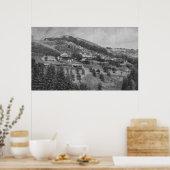 エアリアルビューオブマウンテンビューランチ ポスター (キッチン)