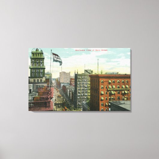 エアリアルビューオブメイン通り キャンバスプリント (正面)