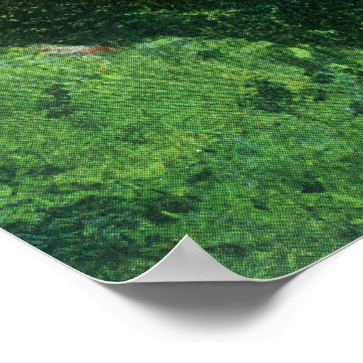 エアリアルビューオブリバーロシアのアットキャンプバラ ポスター (角)