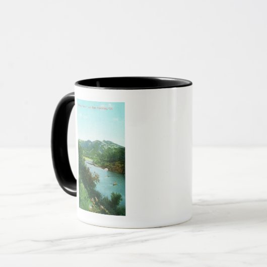 エアリアルビューオブリバーロシアのアットキャンプバラ マグカップ (正面左)