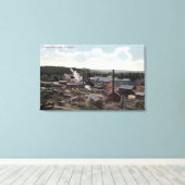 エアリアルビューオブ紙ミルズ キャンバスプリント (インサイチュ (ウッドフロア))