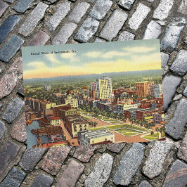 エアリアルビューサバンナGAレトロ ポストカード