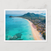 エアリアルビューハードリンタイランドイラストレーション ポストカード (正面)