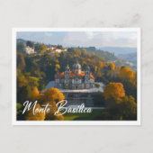 エアリアルビューモンテバシリカフィレンツイタリアトラベル ポストカード (正面)