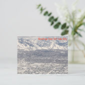 エアリアルビュー – Salt Lake Cityからの挨拶 ポストカード (スタンド正面)
