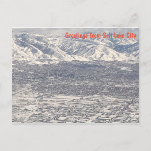 エアリアルビュー – Salt Lake Cityからの挨拶 ポストカード