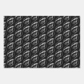 エアリアルフープライラピンクブラックグレー ラッピングペーパーシート (正面3)