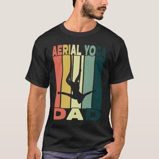 エアリアルヨガの父 エアシルクとエアリアルフラッグ Tシャツ (正面)