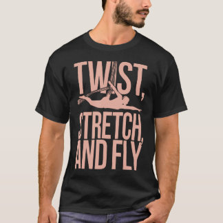 エアリアルヨガエクササイズ禅エアリアルヨガインストラクター Tシャツ