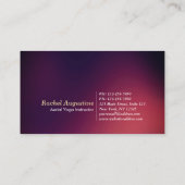 エアリアルヨガピラティスフィットネスクラスパスロイヤリティ ロイヤリティカード (裏面)