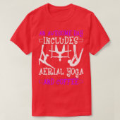 エアリアルヨガ及びコーヒーハンモおもしろいック Tシャツ (デザイン正面)