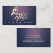 エアリアルヨガ瞑想インストラクター ロイヤルティーパンチ ロイヤリティカード (正面/裏面)