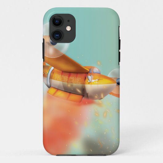 エアリアル消防飛行機 Case-Mate iPhoneケース (裏面)