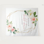 エアリーなブッシュのウェディングシャワー背景写真ブース タペストリー (正面(横))