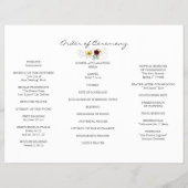 エアリーグリーンフラワーズバーガンディ秋の結婚式 チラシ (裏面)