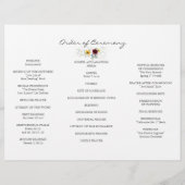 エアリーグリーンフラワーズバーガンディ秋の結婚式 チラシ (裏面)