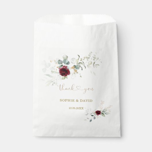 エアリーグリーンリーバーガンディフローラ結婚金ゴールド フェイバーバッグ (正面)