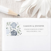 エアリーダスティーブルーフローラ差出人住所 ラベル (インサイチュ)