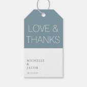 エアリーパステルティール(緑がかった色) |結婚式の引き出物ギフトラベル ギフトタグ (正面)