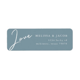 エアリーパステルラブティール(緑がかった色) |差出人住所ラベル ラベル