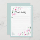 エアリーピンクグリーンミントウォーター色ウィッシュアドバイスカード アドバイスカード (正面/裏面)