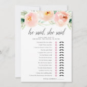 エアリーフローラ両面ブライダルシャワーゲーム (正面)