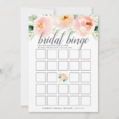 エアリーフローラ両面ブライダルシャワーゲーム 招待状 (正面)