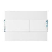 エアリーブルーとティール(緑がかった色)パイ素朴ニ結婚ーズ 招待状ベリーバンド (裏面例)