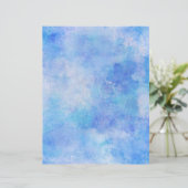 エアリーブルーウォーターカラー洗浄スクラップブック紙 (スタンド正面)