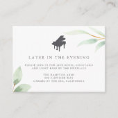 エアリーボタニカルピアノライブ音楽披露宴カード エンクロージャーカード (正面)