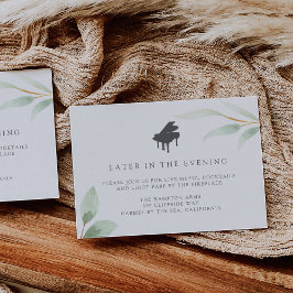 エアリーボタニカルピアノライブ音楽披露宴カード エンクロージャーカード