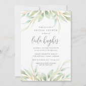 エアリーボタニカルブライダルシャワー 招待状 (正面)