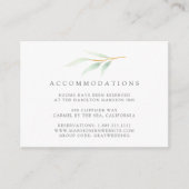 エアリーボタニッ結婚クスホテルアコモデーションカード エンクロージャーカード (正面)