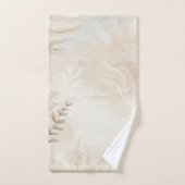 エアリーボヘミアンフローラストリングアートデザイン バスタオルセット (ハンドタオル)