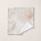 エアリーボヘミアンフローラストリングアートデザイン バスタオルセット (ウォッシュタオル)