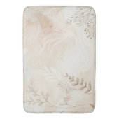 エアリーボヘミアンフローラストリングアートデザイン バスマット (正面縦)