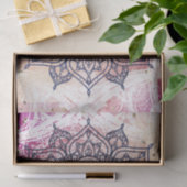 エアリーマンダラハッピーピンクパープルイエローブルー&金ゴールド 薄葉紙 (ギフト)