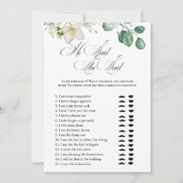 エアリーユーカリプトゥスグリーンリーボホ素朴ブライダルシャワー 招待状